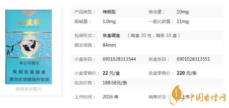 云煙小熊貓香煙多少錢一包2020價(jià)格